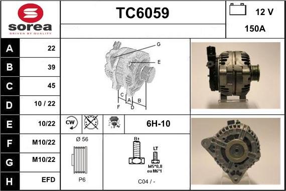 Sera TC6059 - Ģenerators autodraugiem.lv