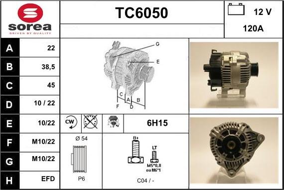 Sera TC6050 - Ģenerators autodraugiem.lv