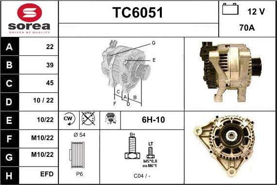 Sera TC6051 - Ģenerators autodraugiem.lv