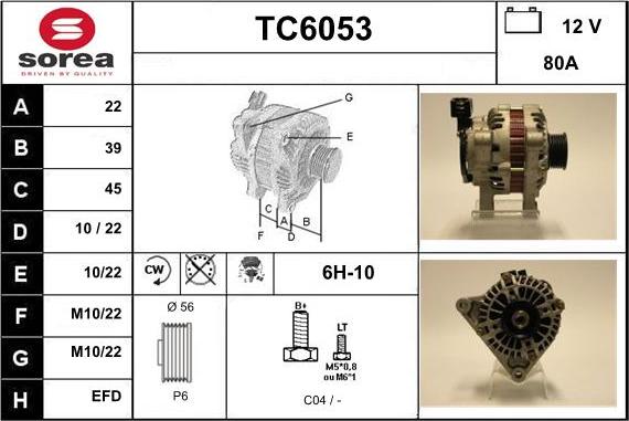 Sera TC6053 - Ģenerators autodraugiem.lv