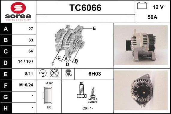 Sera TC6066 - Ģenerators autodraugiem.lv