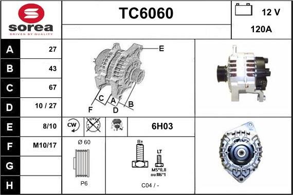 Sera TC6060 - Ģenerators autodraugiem.lv