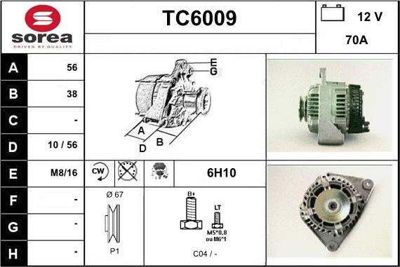 Sera TC6009 - Ģenerators autodraugiem.lv