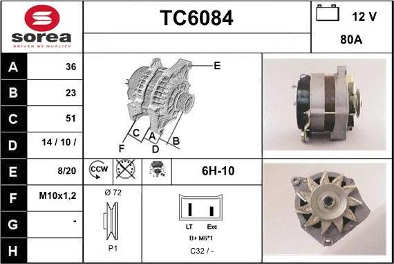 Sera TC6084 - Ģenerators autodraugiem.lv
