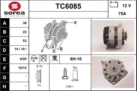 Sera TC6085 - Ģenerators autodraugiem.lv