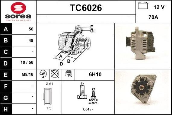 Sera TC6026 - Ģenerators autodraugiem.lv