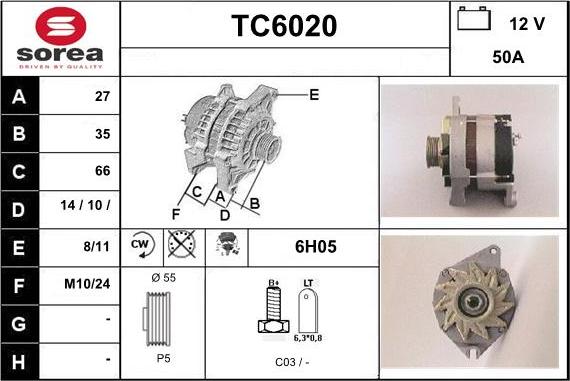 Sera TC6020 - Ģenerators autodraugiem.lv