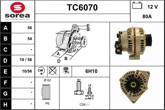Sera TC6070 - Ģenerators autodraugiem.lv