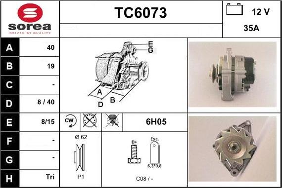 Sera TC6073 - Ģenerators autodraugiem.lv