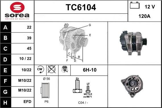 Sera TC6104 - Ģenerators autodraugiem.lv