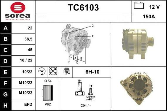 Sera TC6103 - Ģenerators autodraugiem.lv