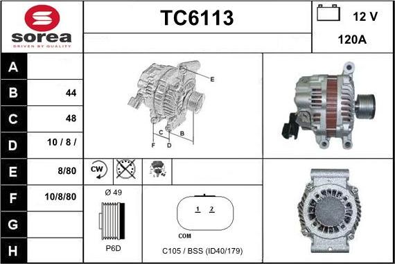 Sera TC6113 - Ģenerators autodraugiem.lv