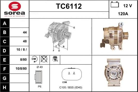 Sera TC6112 - Ģenerators autodraugiem.lv