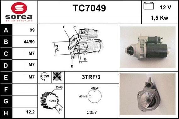 Sera TC7049 - Starteris autodraugiem.lv