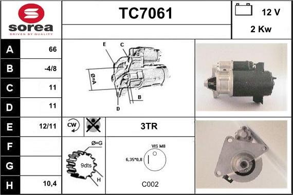 Sera TC7061 - Starteris autodraugiem.lv