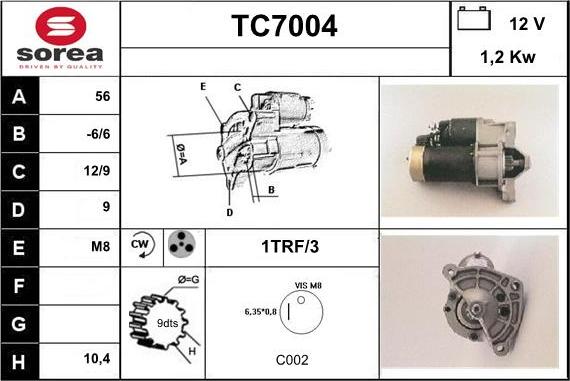 Sera TC7004 - Starteris autodraugiem.lv