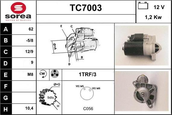 Sera TC7003 - Starteris autodraugiem.lv