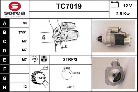 Sera TC7019 - Starteris autodraugiem.lv