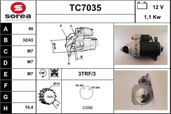 Sera TC7035 - Starteris autodraugiem.lv