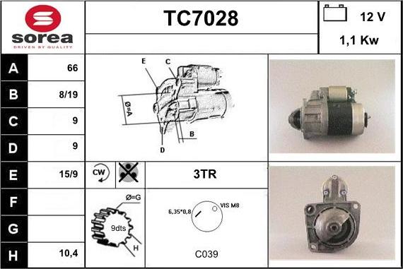 Sera TC7028 - Starteris autodraugiem.lv