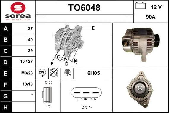 Sera TO6048 - Ģenerators autodraugiem.lv