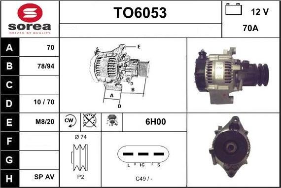 Sera TO6053 - Ģenerators autodraugiem.lv