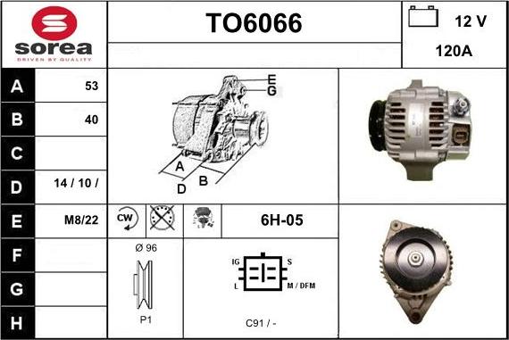 Sera TO6066 - Ģenerators autodraugiem.lv