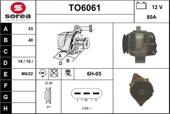 Sera TO6061 - Ģenerators autodraugiem.lv