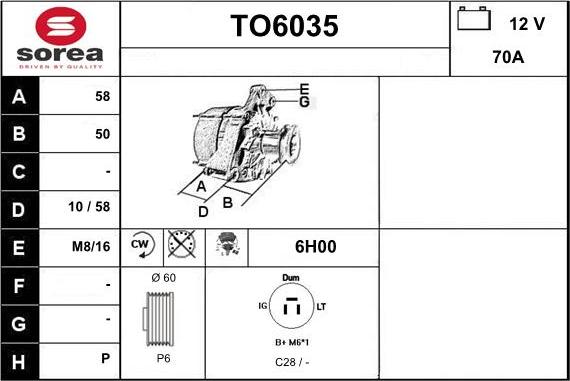 Sera TO6035 - Ģenerators autodraugiem.lv