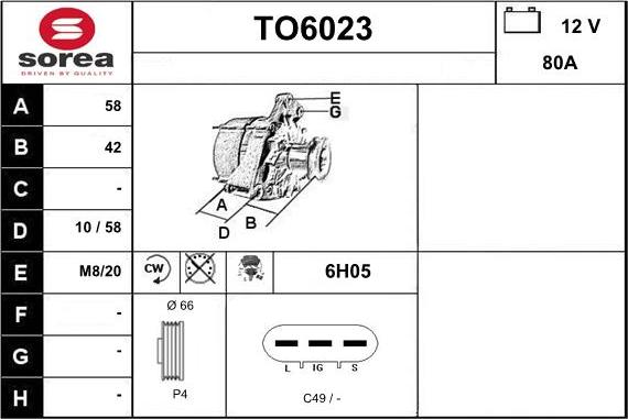 Sera TO6023 - Ģenerators autodraugiem.lv