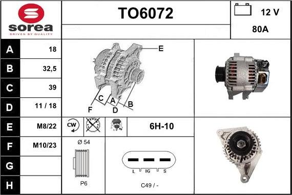 Sera TO6072 - Ģenerators autodraugiem.lv