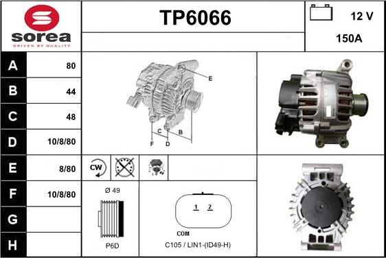 Sera TP6066 - Ģenerators autodraugiem.lv