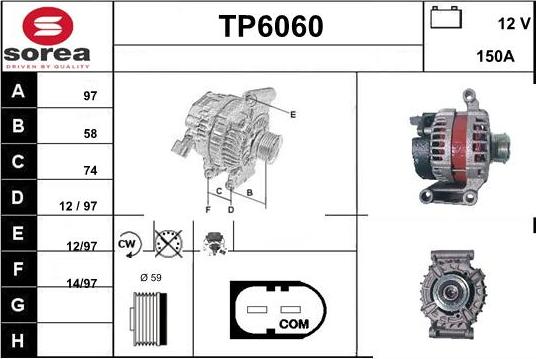Sera TP6060 - Ģenerators autodraugiem.lv