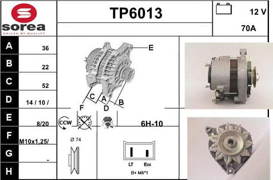 Sera TP6013 - Ģenerators autodraugiem.lv