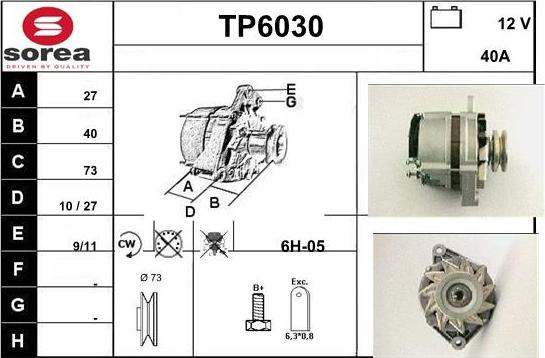 Sera TP6030 - Ģenerators autodraugiem.lv