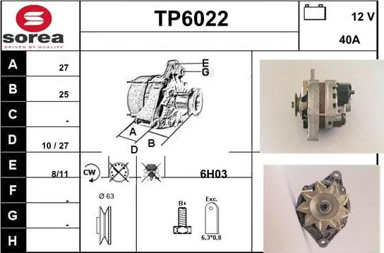 Sera TP6022 - Ģenerators autodraugiem.lv