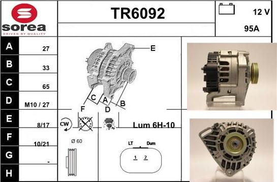 Sera TR6092 - Ģenerators autodraugiem.lv