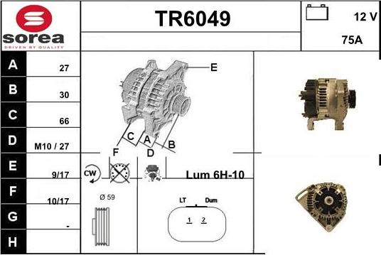 Sera TR6049 - Ģenerators autodraugiem.lv