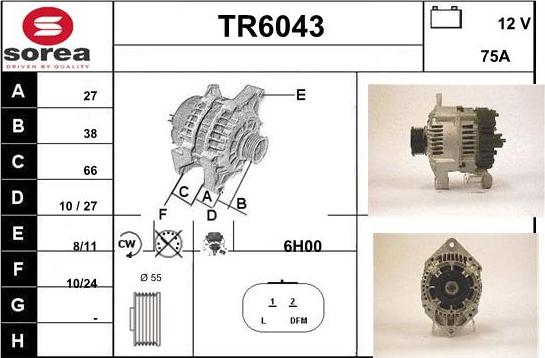 Sera TR6043 - Ģenerators autodraugiem.lv