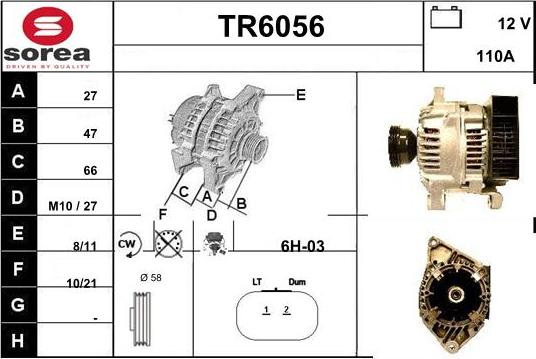 Sera TR6056 - Ģenerators autodraugiem.lv