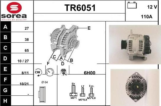 Sera TR6051 - Ģenerators autodraugiem.lv