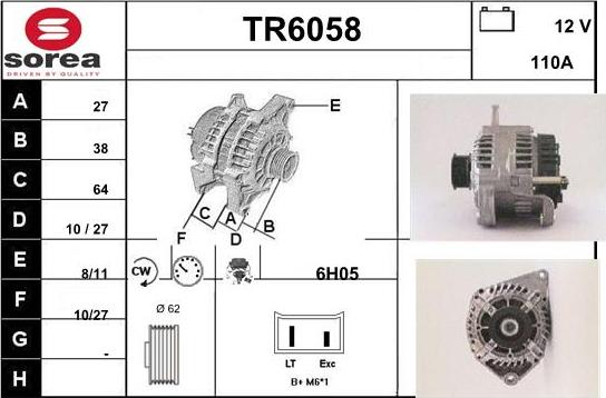 Sera TR6058 - Ģenerators autodraugiem.lv