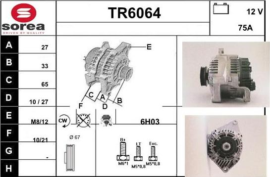 Sera TR6064 - Ģenerators autodraugiem.lv