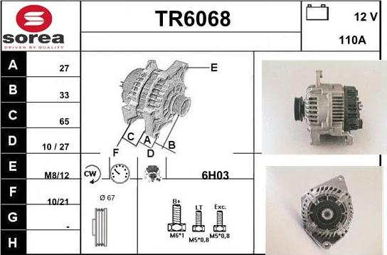 Sera TR6068 - Ģenerators autodraugiem.lv