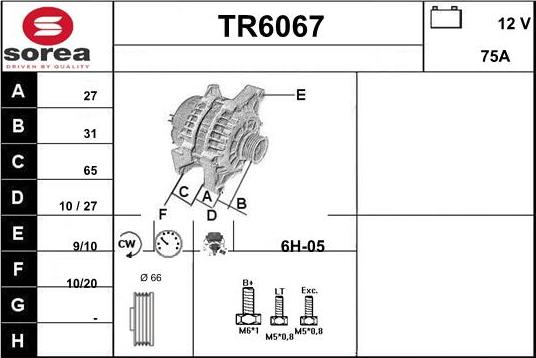 Sera TR6067 - Ģenerators autodraugiem.lv