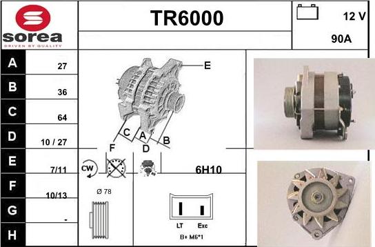 Sera TR6000 - Ģenerators autodraugiem.lv