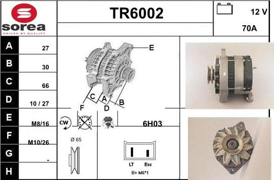 Sera TR6002 - Ģenerators autodraugiem.lv