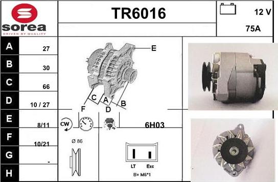 Sera TR6016 - Ģenerators autodraugiem.lv