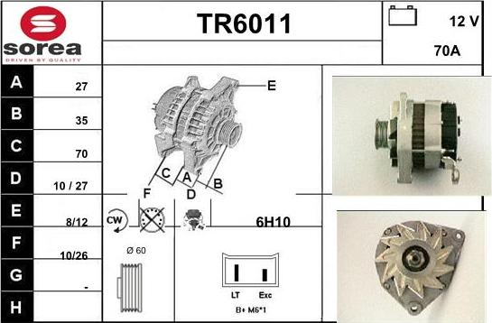 Sera TR6011 - Ģenerators autodraugiem.lv