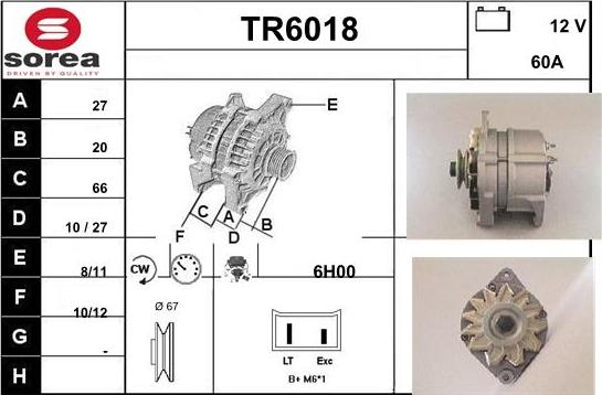 Sera TR6018 - Ģenerators autodraugiem.lv
